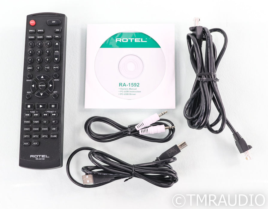 Rotel RA-1592 Stereo Integrated Amplifier; Black; Remote; Bluetooth
