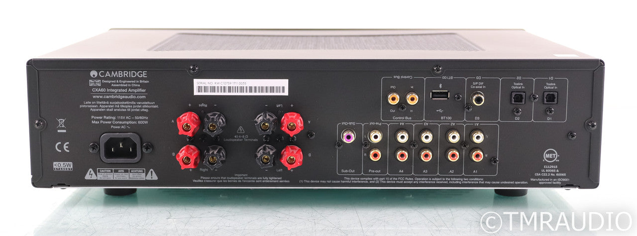 Cambridge Audio CXA60 Stereo Integrated Amplifier; CXA-60; Remote; Bluetooth