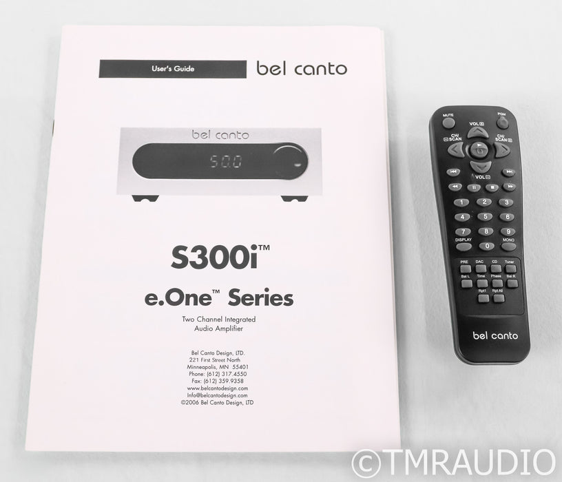 Bel Canto S300i Stereo Integrated Amplifier; Silver; USB (No Remote)