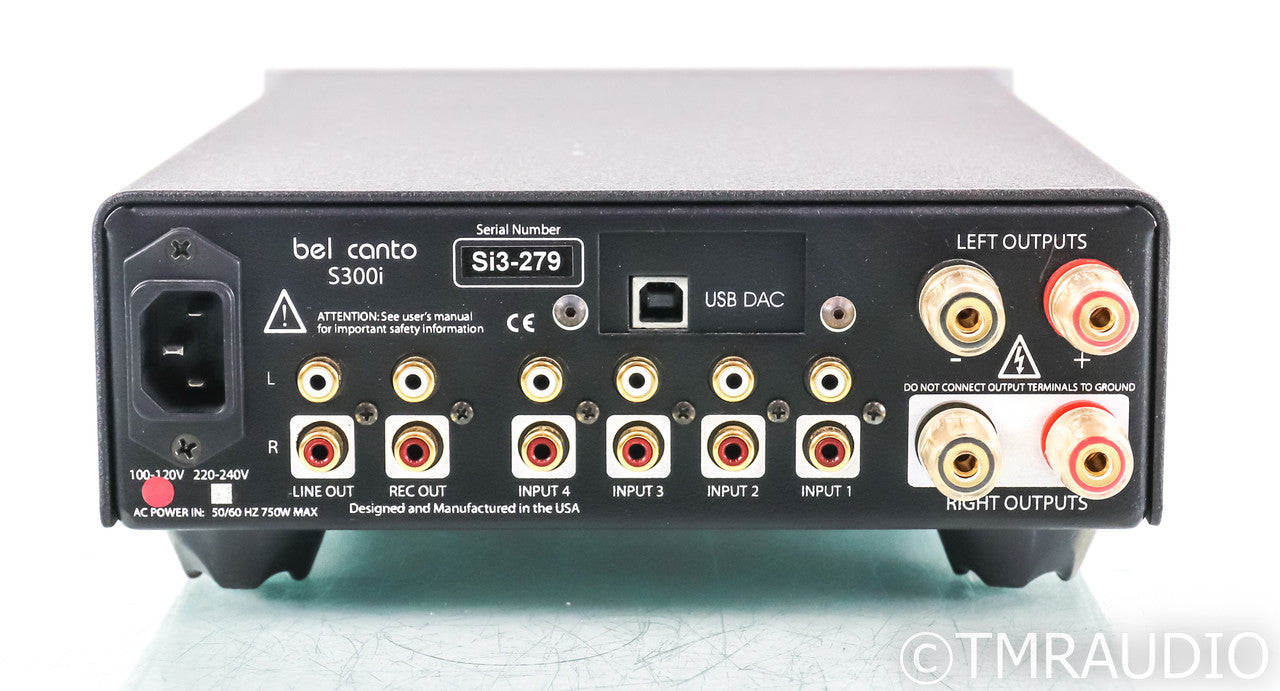 Bel Canto S300i Stereo Integrated Amplifier; Silver; USB (No Remote)