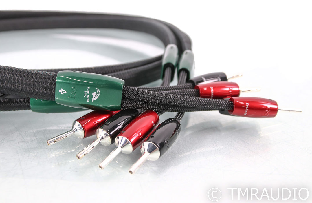 AudioQuest Robin Hood ZERO Speaker Cables; 8ft Pair (Open Box)