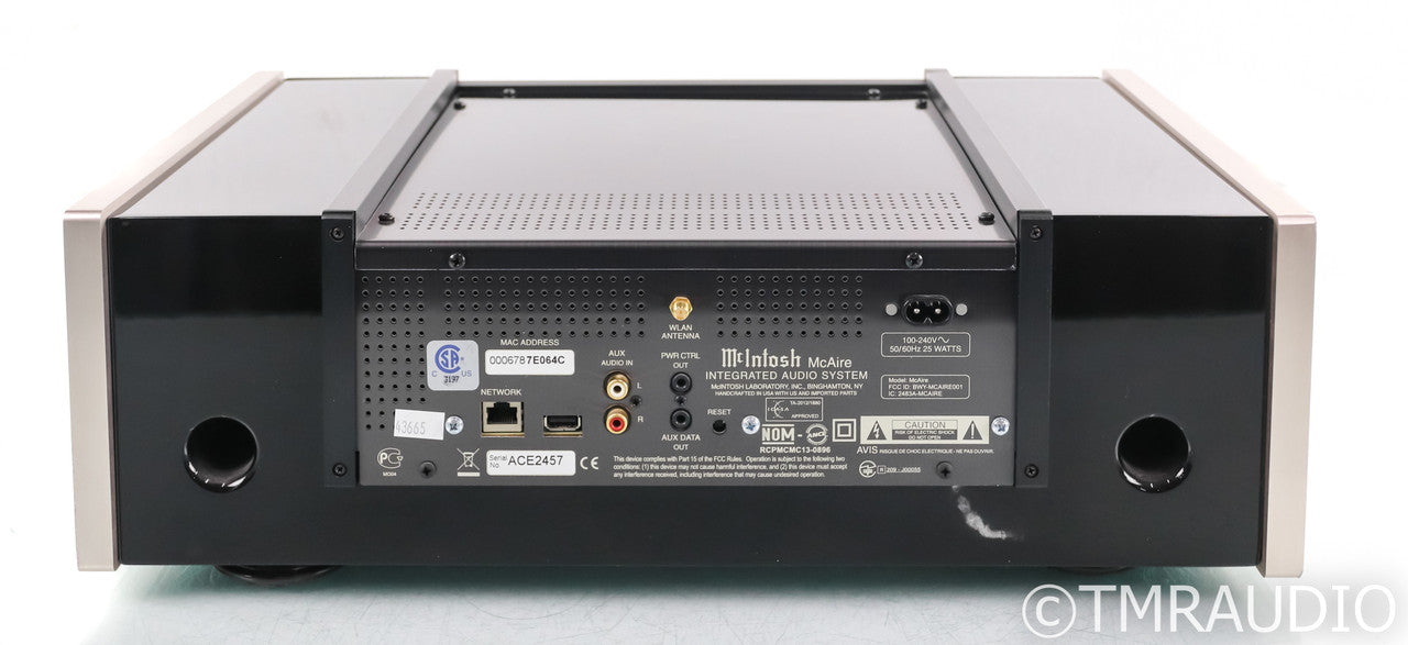McIntosh McAire Wireless Streaming Speaker System; Remote; Airplay