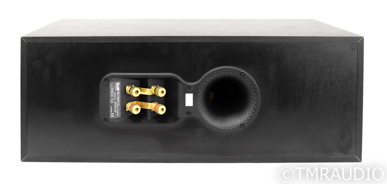 B&W LCR600 S3 Center Channel Speaker; LCR-600; Series 3; Black Ash