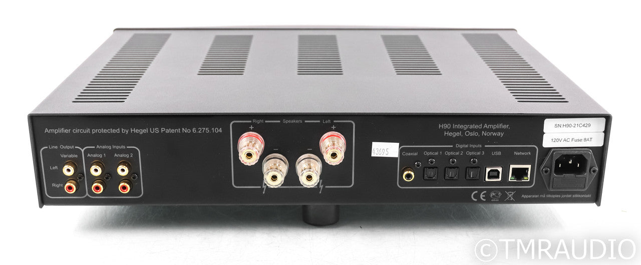 Hegel H90 Stereo Integrated Amplifier / DAC; H-90; Remote; Airplay / Spotify Connect