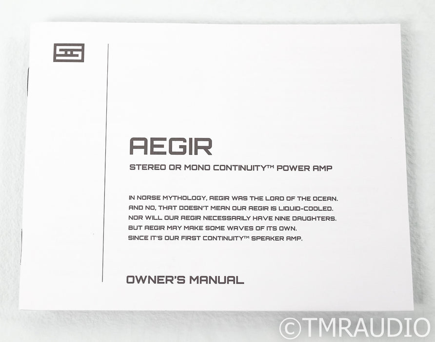 Schiit Aegir Stereo Power Amplifier; Silver