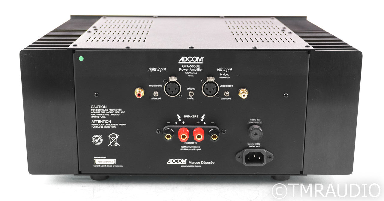 Adcom GFA-565SE Stereo Power Amplfier; GFA565 SE