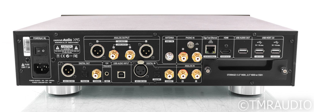 Cocktail Audio CA-X45 Network Streamer / Server / CD Ripper; Remote; X-45