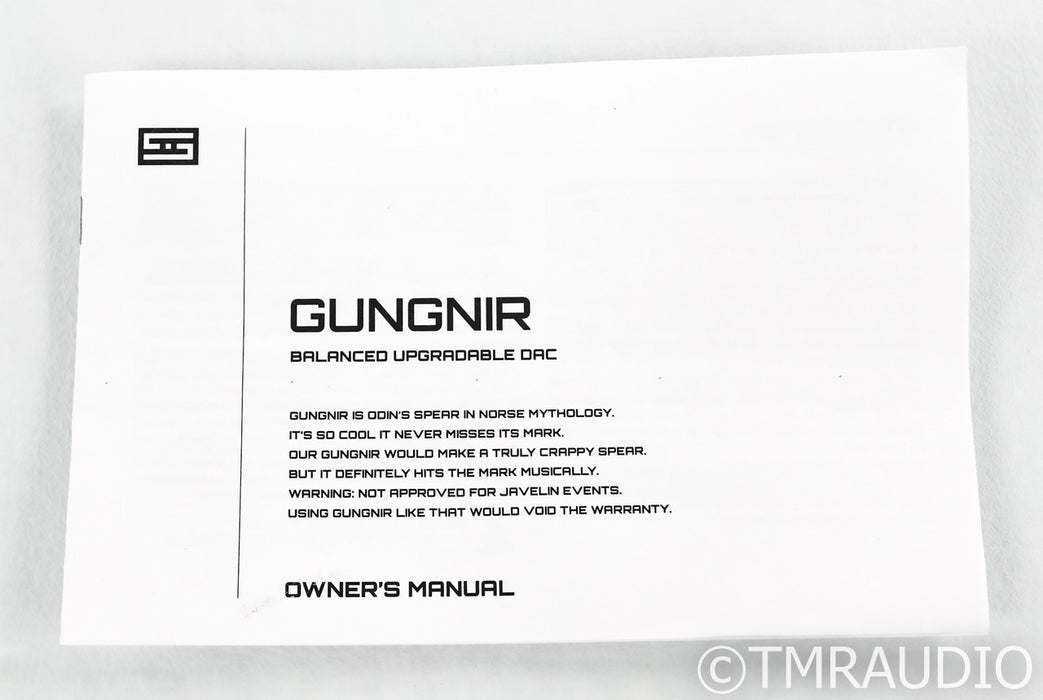 Schiit Gungnir Multibit DAC; D/A Converter; Gen 5 USB; Silver