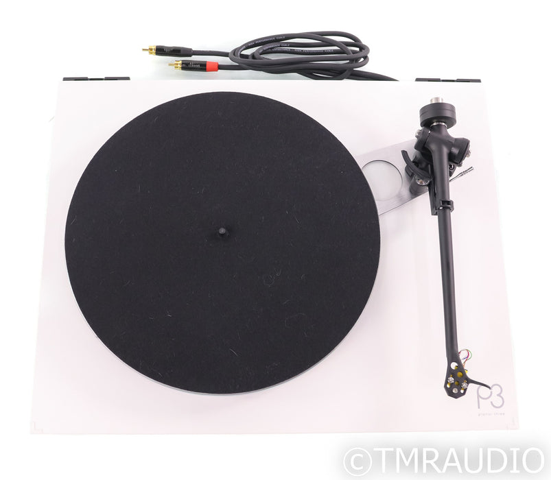 Rega Planar 3 Belt-Drive Turntable; P3; Rega Exact MM Cartridge (Open Box)