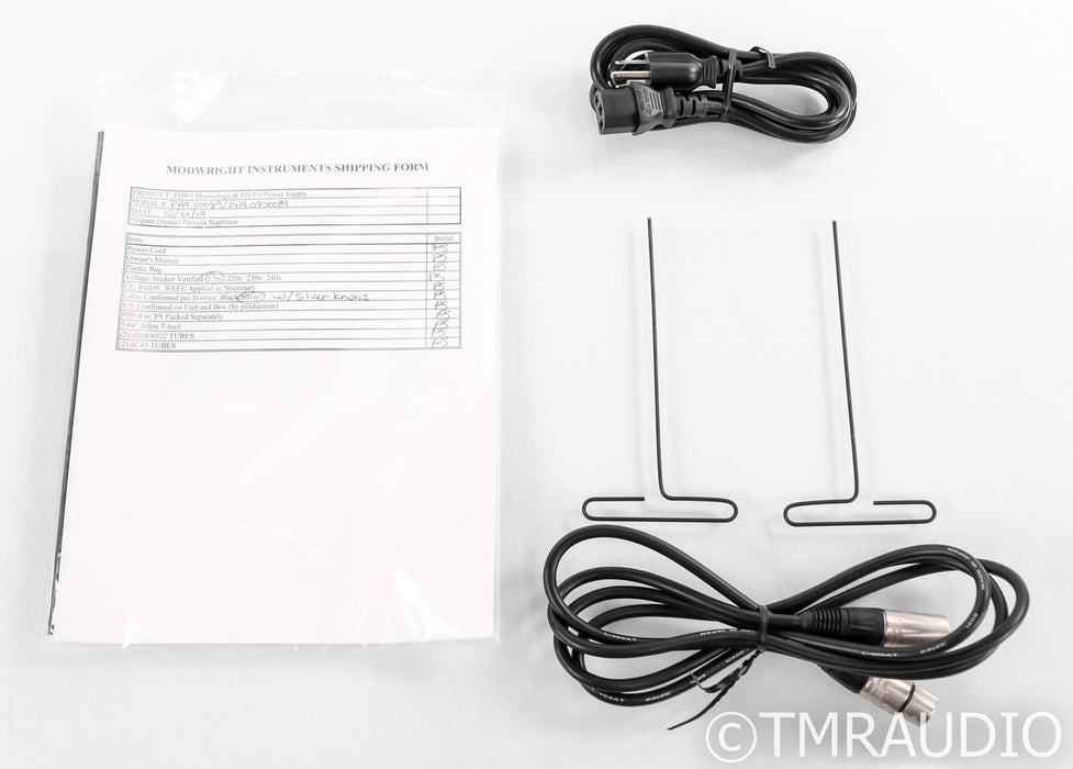 ModWirght PH 9.0 MM / MC Tube Phono Preamplifier; Silver