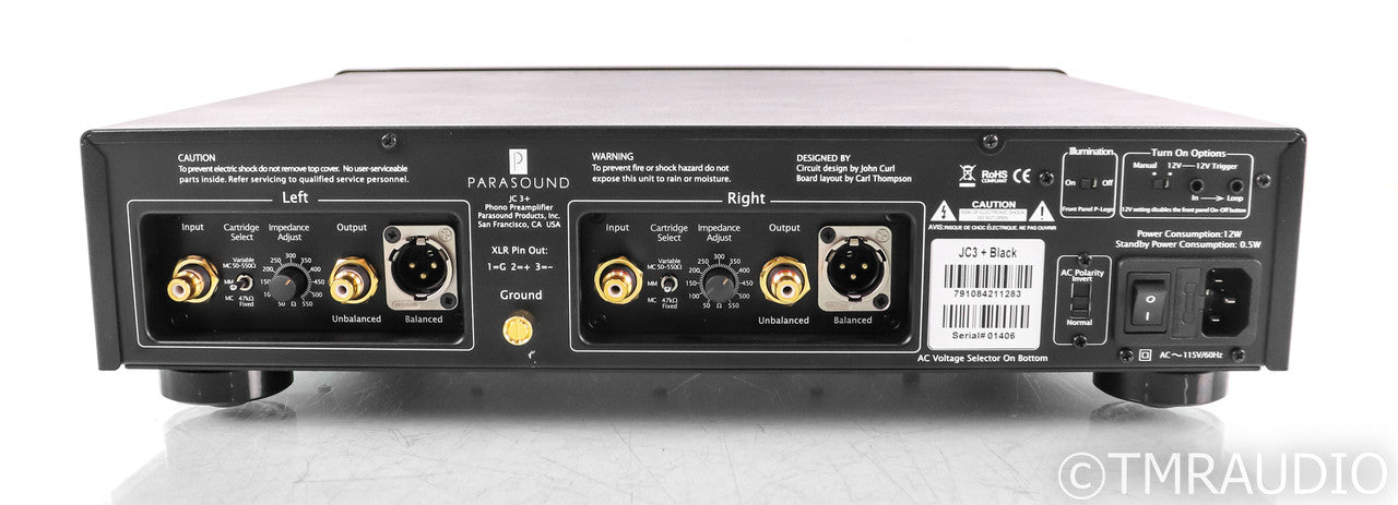 Parasound Halo JC 3+ MM / MC Phono Preamplifier; Black