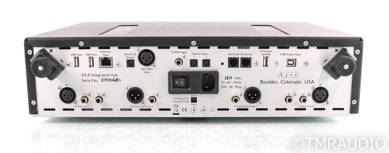 Ayre Acoustics EX-8 2.0 Stereo Integrated Amplifier; EX8; Remote; USB; Spotify