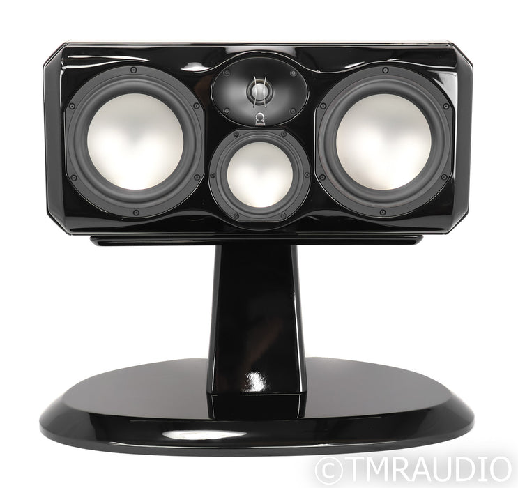 Revel Ultima Voice2 Center Channel Speaker; Pedestal Stand; Gloss Black