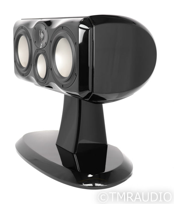 Revel Ultima Voice2 Center Channel Speaker; Pedestal Stand; Gloss Black