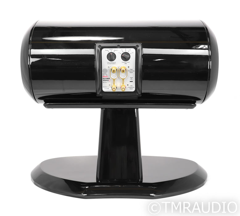 Revel Ultima Voice2 Center Channel Speaker; Pedestal Stand; Gloss Black
