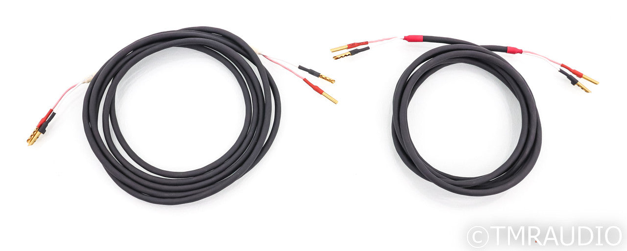 Shindo Laboratory Silver Speaker Cables; 10ft Pair; Full Range BFA Banana