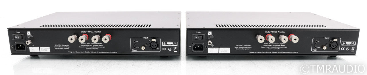 PS Audio Stellar M700 Mono Power Amplifier; Black Pair; M-700 (Used)