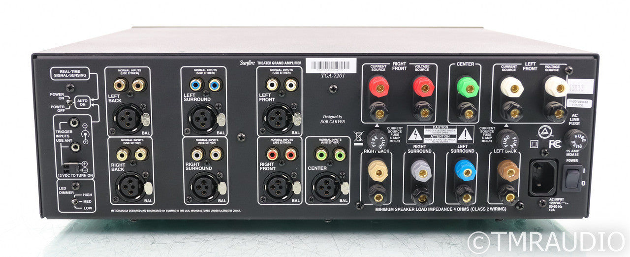 Sunfire TGA7201 7-Channel Power Amplifier; TGA-7201; Black