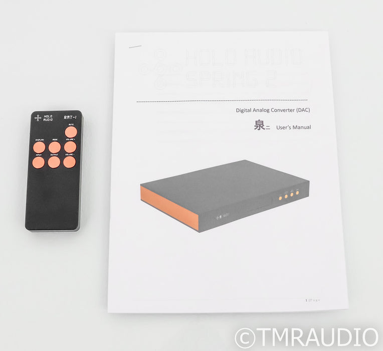 Holo Audio Spring 2 Level 3 DAC; Kitsune Tuned Edition, Remote; Black