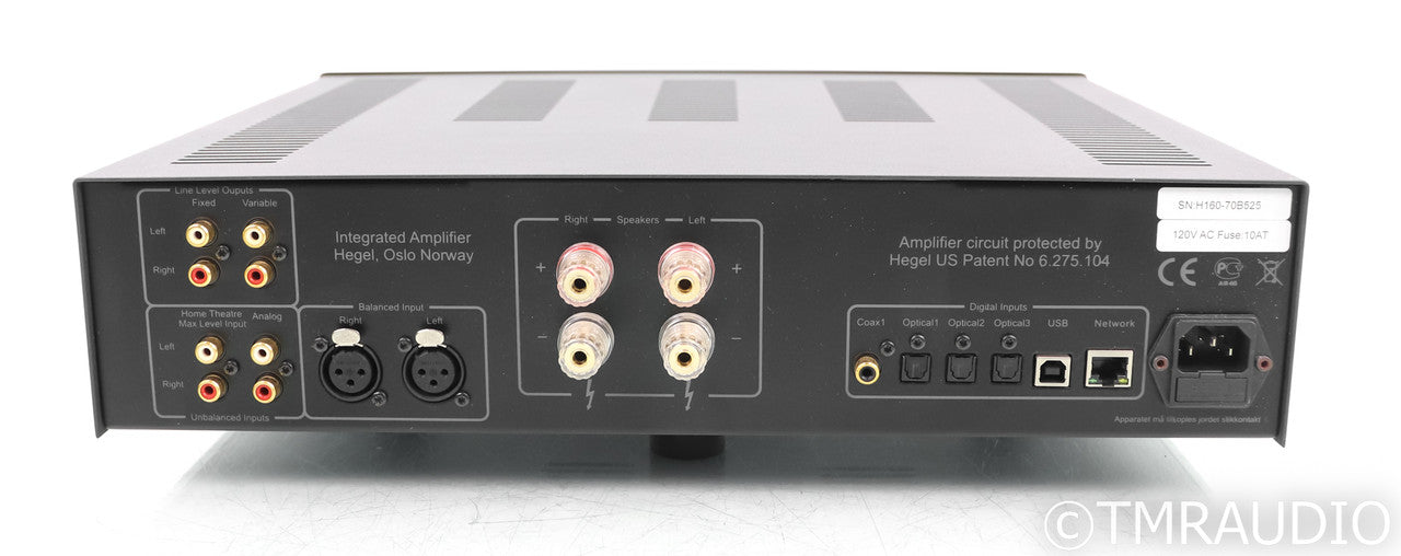 Hegel H160 Streaming Integrated Amplifier; H-160; Black; Remote