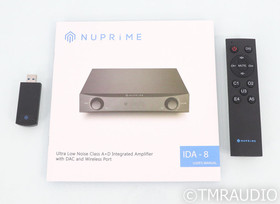 Nuprime IDA-8 Stereo Integrated Amplifier / DAC; IDA8; Remote; Bluetooth; USB