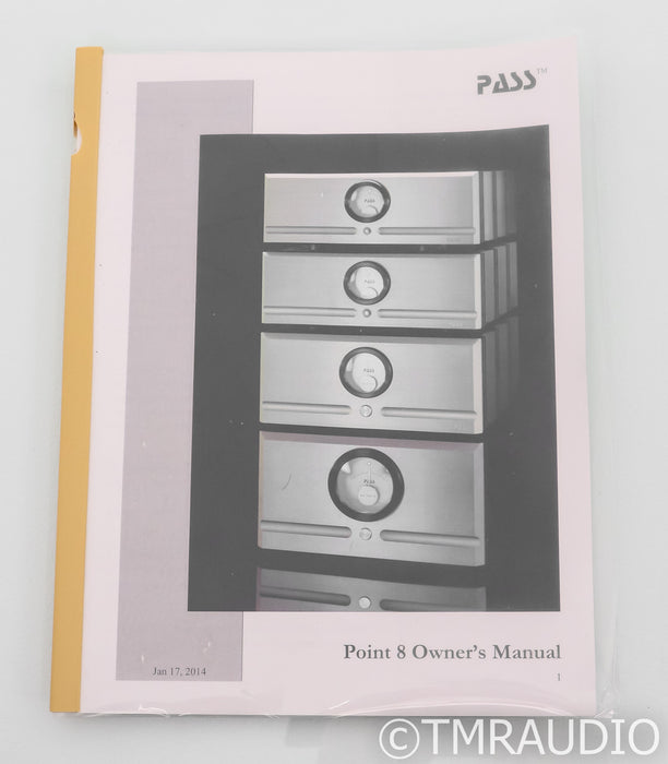 Pass Labs XA30.8 Stereo Power Amplifier; XA-30.8; Silver