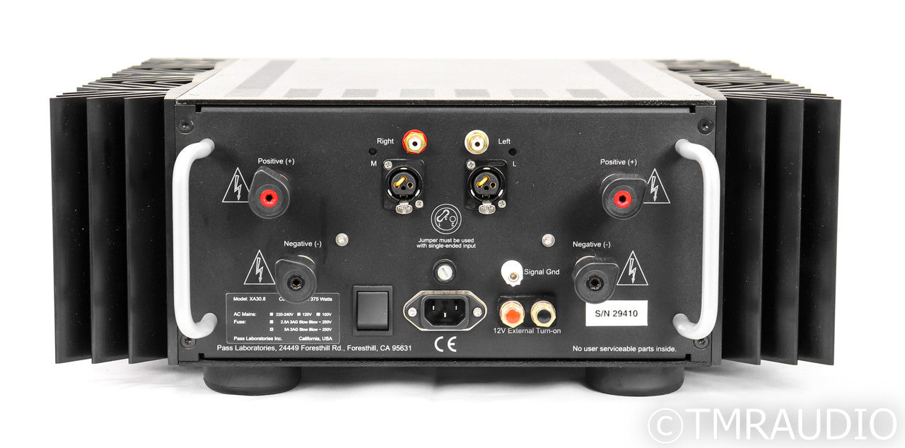 Pass Labs XA30.8 Stereo Power Amplifier; XA-30.8; Silver