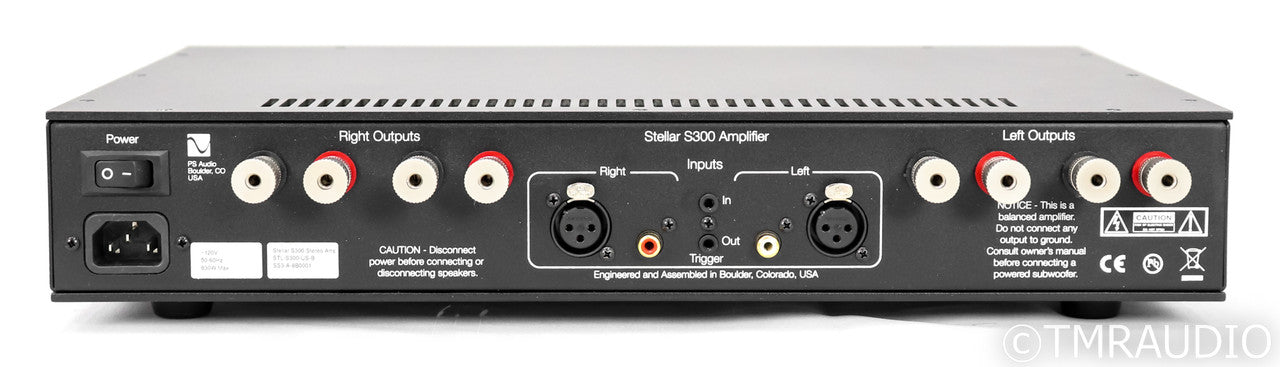 PS Audio Stellar S300 Stereo Power Amplifier; S-300; Black (Used)