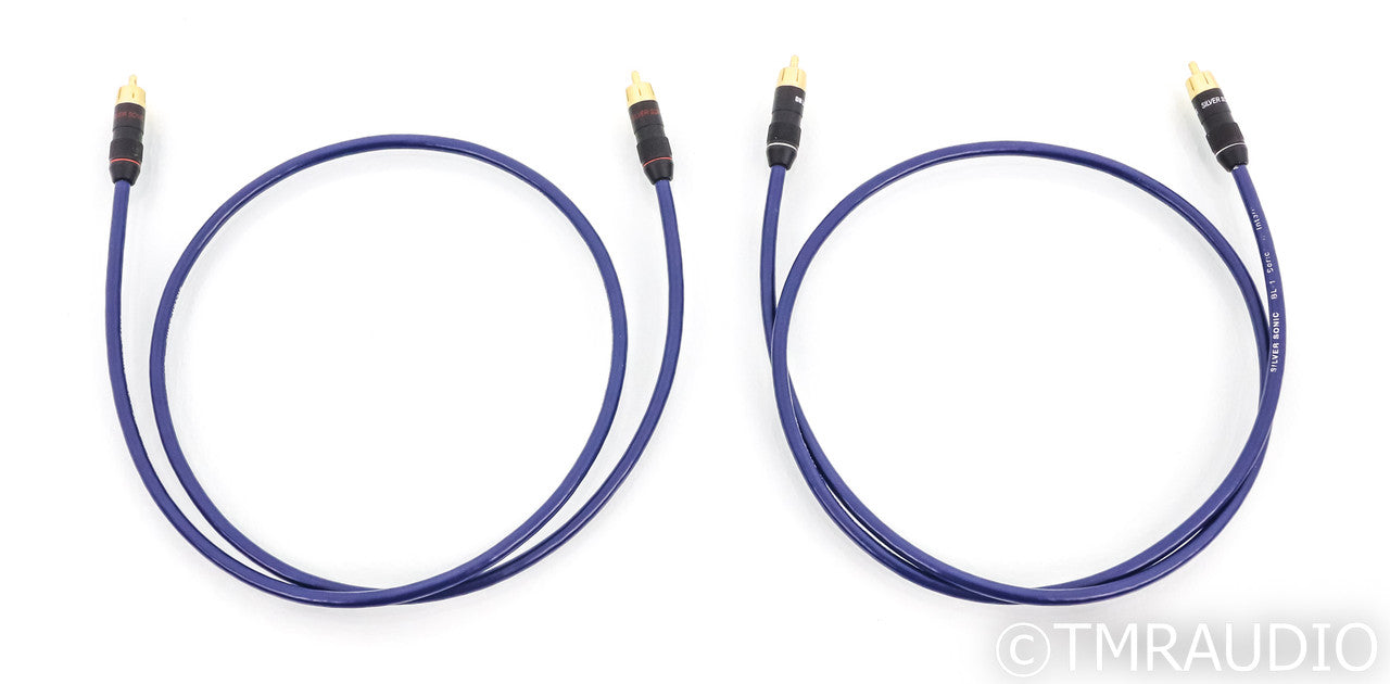 DH Labs Silver Sonic BL-1 Series II RCA Cables; 1m Pair Interconnects