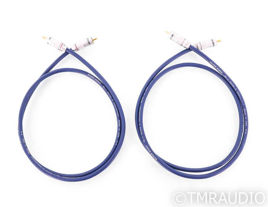 DH Labs Silver Sonic BL-1 Series II RCA Cables; 1m Pair Interconnects