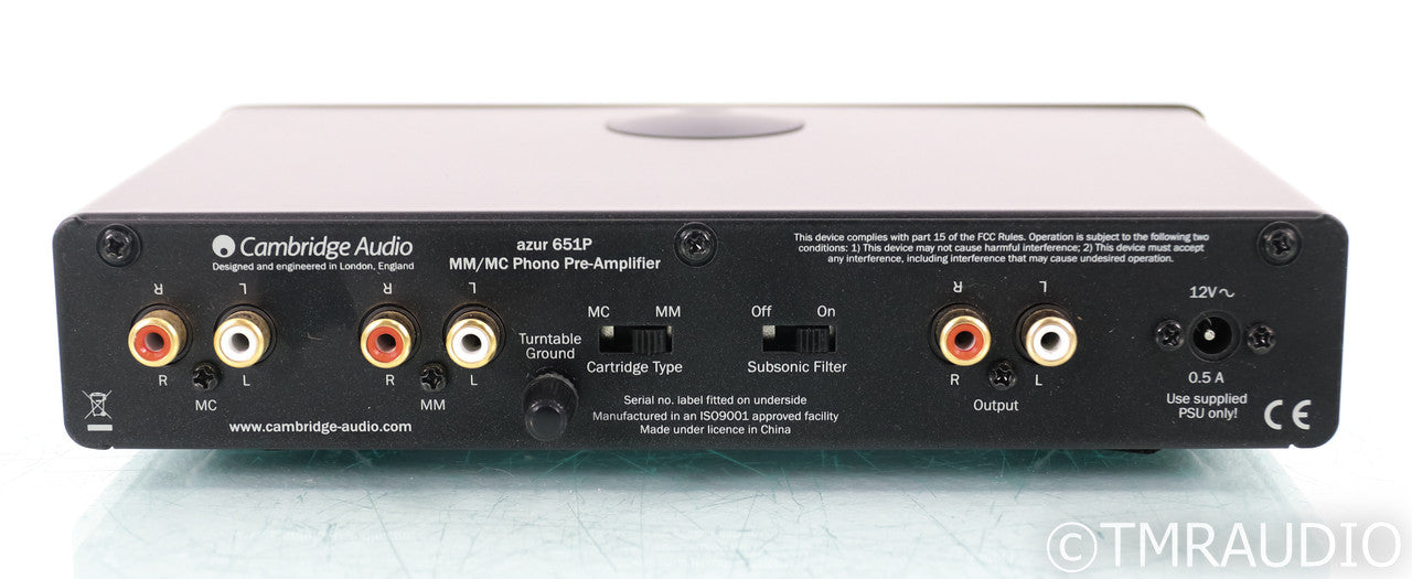 Cambridge Audio Azur 651P-B MM / MC Phono Preamplifier; 651PB