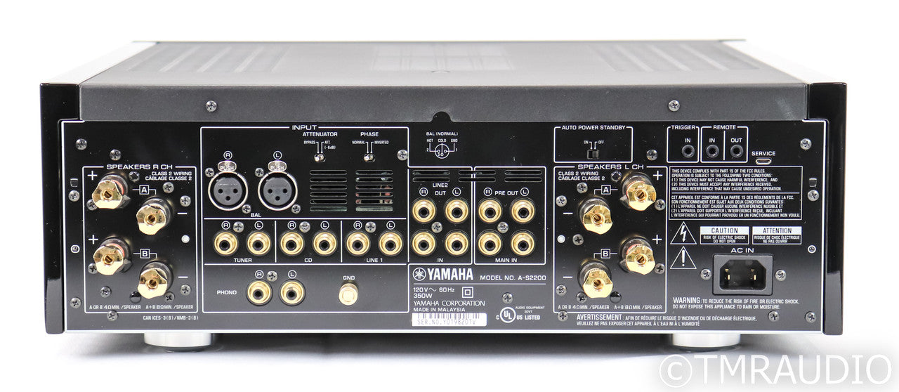 Yamaha A-S2200 Stereo Integrated Amplifier; AS2200; Remote; MM / MC Phono