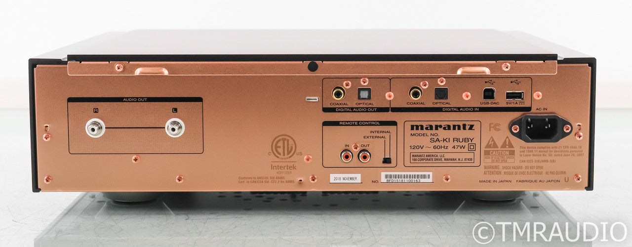 Marantz SA-KI Ruby DAC / CD / SACD Player; SAKI; Remote; Black