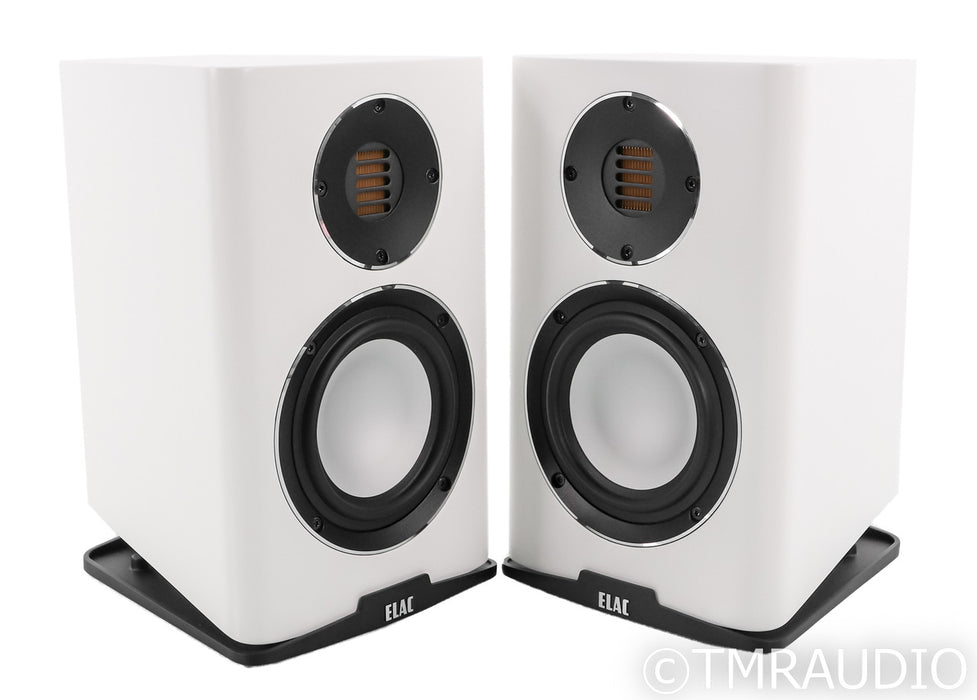 Elac Carina Bookshelf Speakers; Gloss White Pair