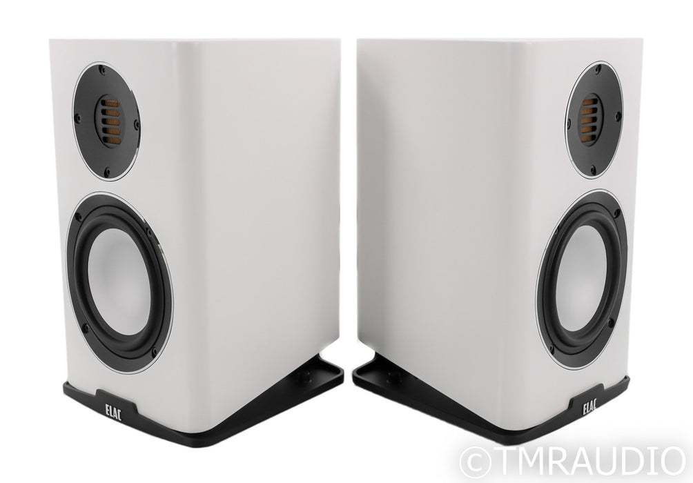 Elac Carina Bookshelf Speakers; Gloss White Pair