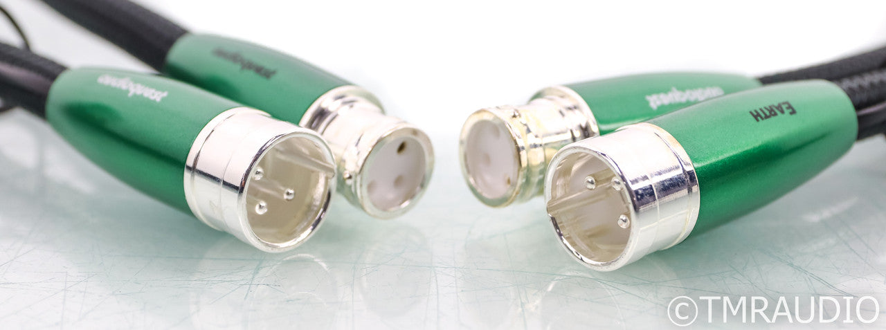 AudioQuest Earth XLR Cables; 3m Pair Balanced Interconnects; 72v DBS