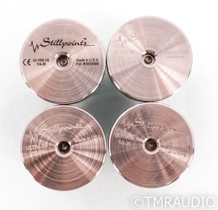Stillpoints Ultra SS Isolation Feet; Set of 4; 1/4 - 20 Threaded; Silver