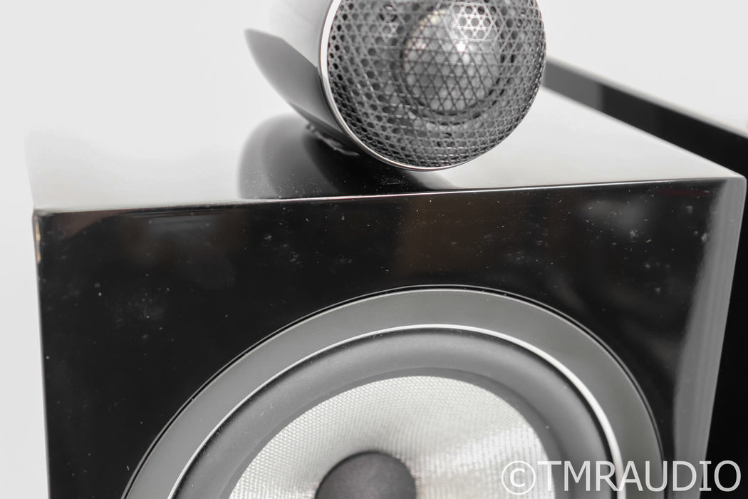B&W 705 S2 Bookshelf Speakers; Gloss Black Pair