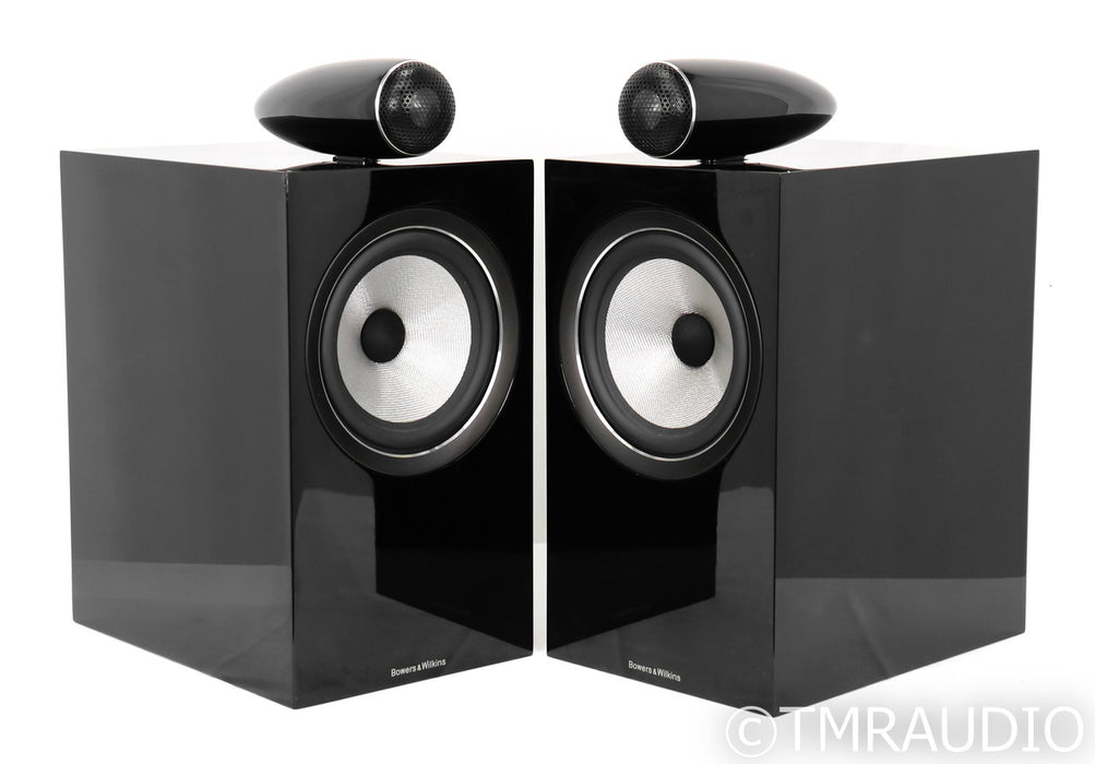 B&W 705 S2 Bookshelf Speakers; Gloss Black Pair