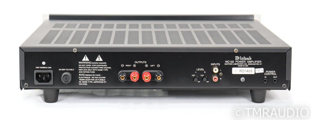 McIntosh MC122 Stereo Power Amplifier; MC-122