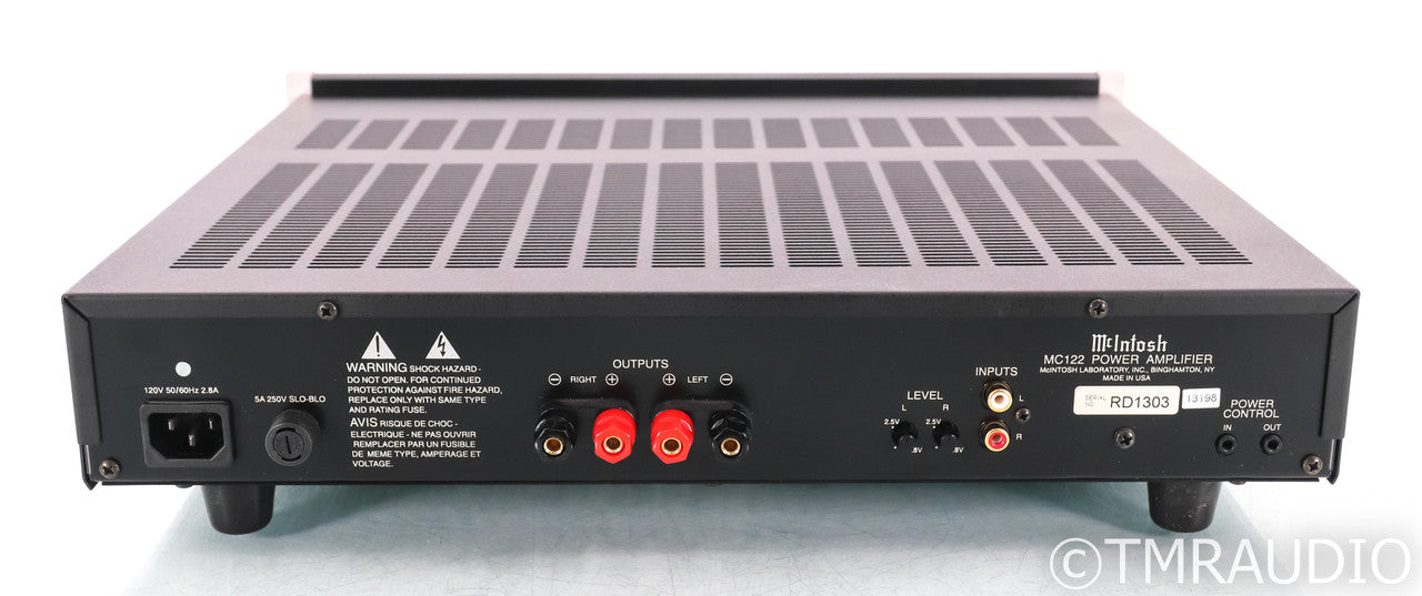 McIntosh MC122 Stereo Power Amplifier