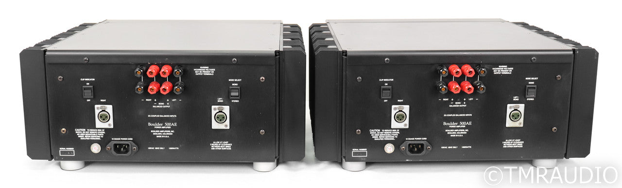 Boulder 500AE Mono / Stereo Power Amplifier; Black Pair; 500-AE