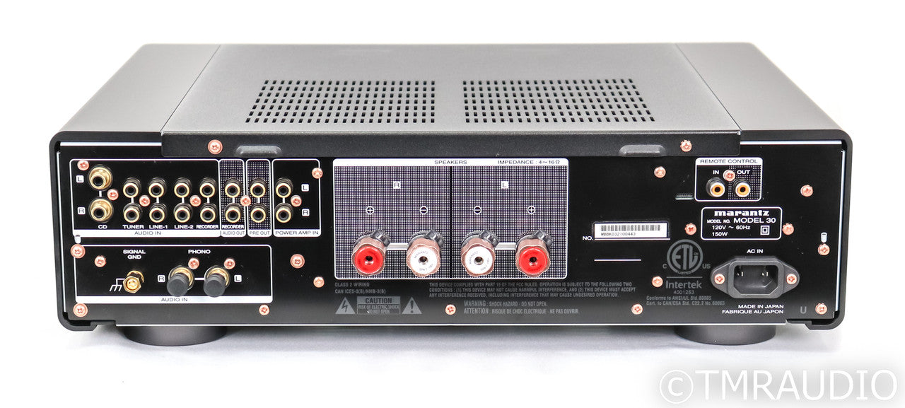 Marantz Model 30 Stereo Integrated Amplifier; Remote; Black; MM / MC Phono