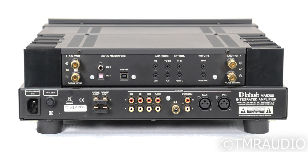 McIntosh MA5200 Stereo Integrated Amplifier; DAC; MM Phono; Remote