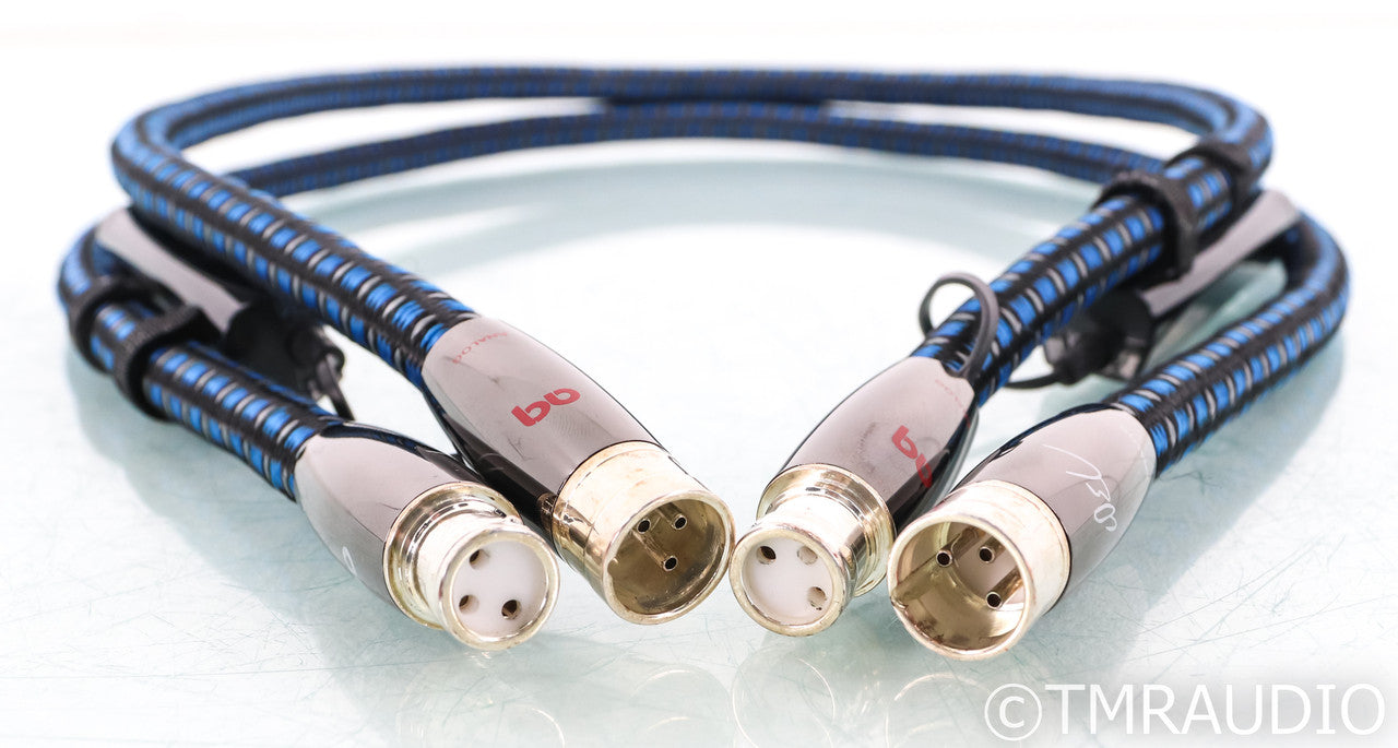 AudioQuest WEL Signature XLR Cables; 1m pair Balanced Interconnects; 72v DBS