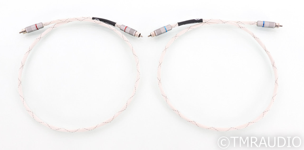 WyWires Platinum Series RCA Cables; 1m Pair Interconnects