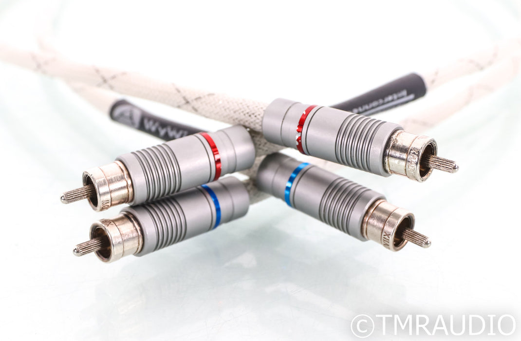 WyWires Platinum Series RCA Cables; 1m Pair Interconnects