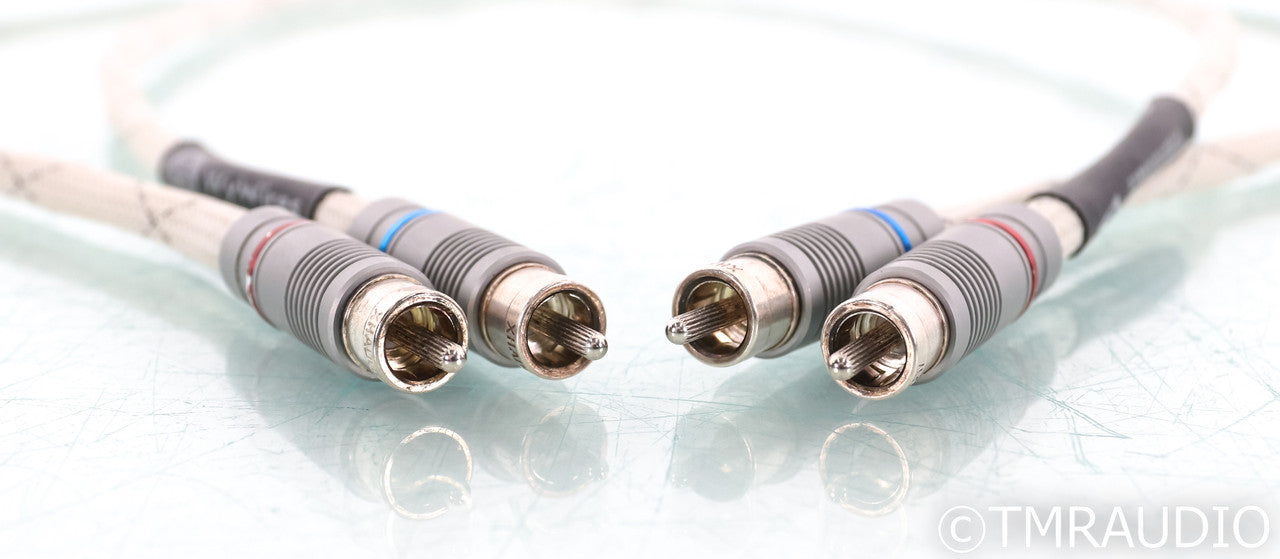 WyWires Platinum Series RCA Cables; 1m Pair Interconnects