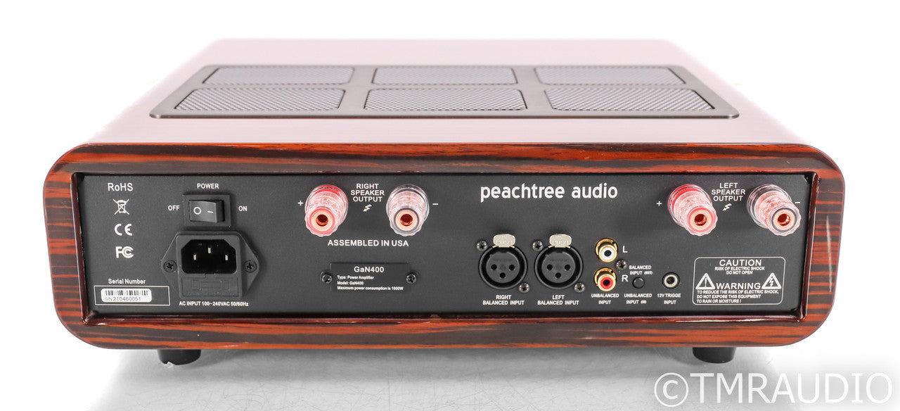 Peachtree GaN400 Stereo Power Amplfiier; GaN400; Wood
