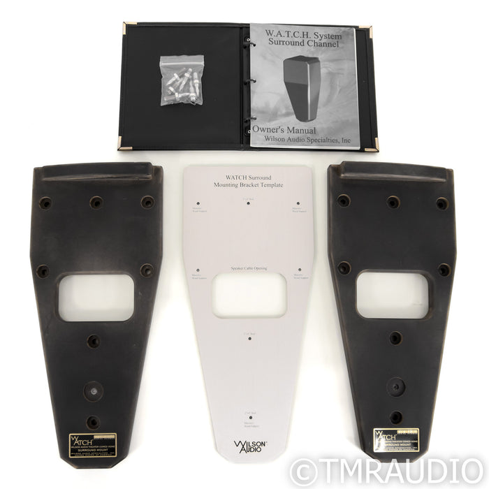 Wilson Audio Watch Surround Series 1 Surround Speakers; On Wall Titanium Silver
